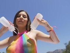 Mamada, Morena, Pajear, Sexo duro, Tetas naturales, Coño, Afeitado, Calientapollas