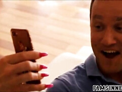 デカパイ, 茶髪の, 家族, Hd, 巨大, 淫乱熟女, 義母, オッパイの