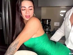 デカパイ, エロ熟女, 巨大, キス, ラティーナ, 下着, 熟年, タトゥー
