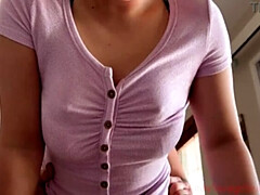 Amateur, Asiático, Corrida, Novia, Casero, Cocina, Orgasmo, Sexo fuerte