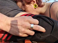 Amateur, Grosse bite, Européenne, Allemand, Branlette thaïlandaise, De plein air, Public, Adolescente