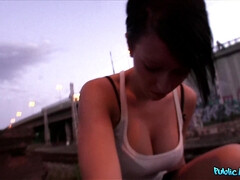 Tsjechisch, Europees, Vriendin, Hardcore, Buiten, Gezichtspunt, Realiteit, Tieten likken