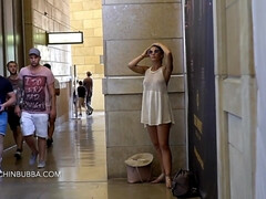 Amateur, Gros cul, Exhib, Lesbienne, Public, Chatte, Maigrichonne, Solo