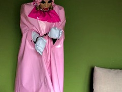 素人, 緊縛, ボンデージ, ゴム, シーメール, 一人