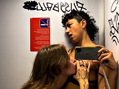 Ersties: hot lesbian babes being naughty in public