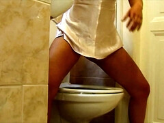 デカパイ, 茶髪の, 気狂い, 女, マッサージ, オナニー, 裸, おもちゃ