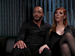 Sadomasochismus, Schwarz, Fesselspiele, Cfnm, Schwarz, Weibliche domination, Rotschopf, Strapon