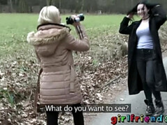 18 ans, Blonde, Petite amie, Naturelle, De plein air, Public, Rasée, Adolescente