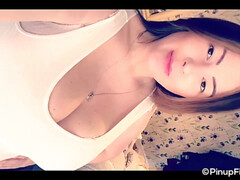 observe our Pinup models send anniversary greetings with their immense boobs