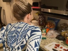 Grosser schwanz, Grosse titten, Blondine, Blasen, Pov, Öffentlich, Realität, Weibliche ejakulation