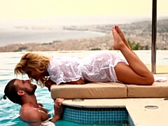 デカ尻, デカチン, ブロンド, フェラチオ, バック, 自然山雀, ショートヘア, オッパイの