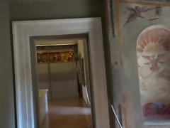 Amateur, Brunette brune, Poupée, Robe, Petite amie, De plein air, Pov, Rasée