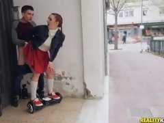 Arsch, Grosser arsch, Blasen, Hundestellung, Handjob, Rotschopf, Jungendliche (18+), Titten