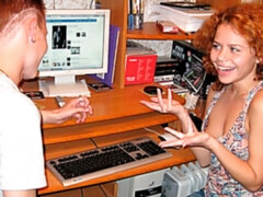 お尻, フェラチオ, 浮気する, カワイイ, フェティッシュ, ハードコア, 異人種間, 赤毛