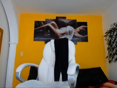 デカ尻, 茶髪の, カワイイ, ラティーナ, ソフトコア, 一人, ウェブカメラ