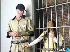 黒人, フェラチオ, 黒人, 顔射, 三人