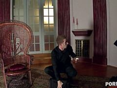 Anal, Cul à la bouche, Sucer une bite, Tir de sperme, Faciale, Béant, Cuir, Rousse roux