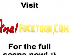 アナル, フェラチオ, 茶髪の, ダブル開発, ハードコア, 三人