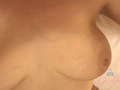 Enthousiasteling, Sperma in mond, Vingeren, Voetbeurt, Vriendin, Doordringend, Gezichtspunt, Kousen
