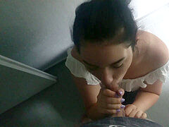 Parents gone, oral job, facefuck