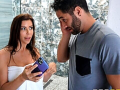 Bad, Blasen, Geschnappt, Behaart, Milf, Titten, Spanner, Nass