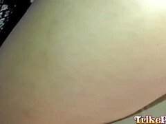 Aziatisch, Grote lul, Pijpbeurt, Lul, Hondjeshouding, Filippijnse vrouw, Klein, Tieten likken