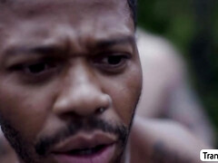 Trans basketball referee gets ass barebacked by players