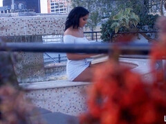 Braunhaarige, Schwanz, Hundestellung, Lecken, Natürlichen titten, Pov, Realität, Rasiert