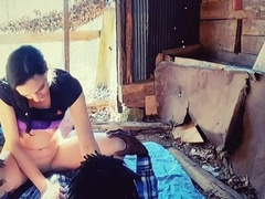 Enthousiasteling, Grote lul, Bruinharig, Sperma, Hondjeshouding, Interraciaal, Moeder, Openbaar