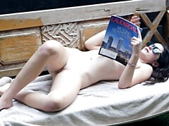 デカ尻, デカチン, フェラチオ, 茶髪の, バック, 自然山雀, ティーン, オッパイの