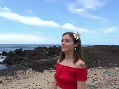 素人, ビーチ, 露出狂, 彼女, アウトドア, ハメ撮り, 喫煙, 濡れ