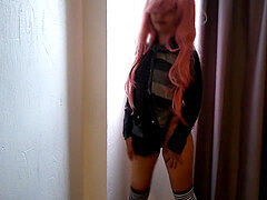 Asiatique, Collège université, Petite femme, Adolescente