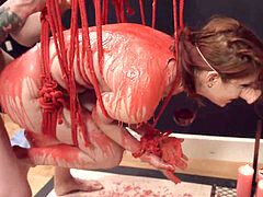 アナル, 緊縛, ボンデージ, 服従, エクストリーム, 陵辱, 赤毛, コキ