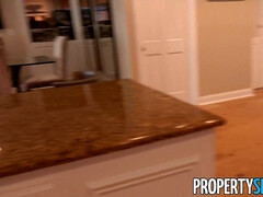 PropertySex - Sexy Petite Real Estate Agent with Tight Body Fucks Client - Chuck