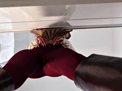 Biseksueel, Blond, Schattig, Flashing, Moeder die ik wil neuken, Slipje, Panty, Alleen