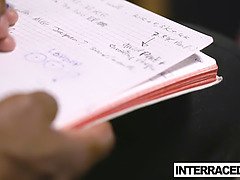 お尻, フェラチオ, チン, 巨大, 異人種間, なめる, ハメ撮り, オマンコ