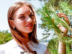 Leie, Grosser arsch, Grosse titten, Braunhaarige, Fingern, Masturbation, Solo, Jungendliche (18+)