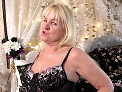 ブロンド, 家族, お婆さん, 下着, 熟年, 母, 一人, 息子