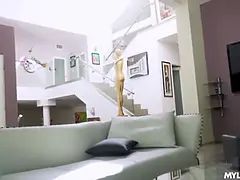 Couple caught having porno by step granny