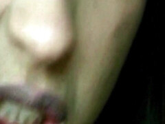 Mariah's ebony brunette charm captivates with intense hotel bed passion