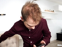 Blond, Handbeurt, Likken, Masturbatie, Natuurlijke tieten, Kut duiken, Tieten likken, Bekijker