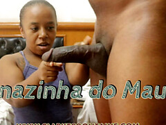 Noire, Sucer une bite, Éjaculer dans la bouche, Queue, Hd, Naine, Chatte, Chevaucher