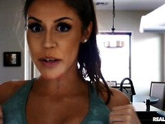 アメリカ人, お尻, 浴室, 茶髪の, オナニー, 自然山雀, オマンコ, 濡れ