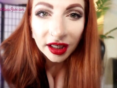 Amateur, Femme dominatrice, Fétiche, Gants, Hd, Cuir, Rousse roux