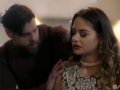 Passionate hard fuck in the cowgirl pose with a birchy Cathy Heaven