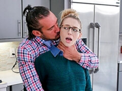 Grosser arsch, Schwarz, Blondine, Blasen, Hundestellung, Doppelpenetration, Hardcore, Milf