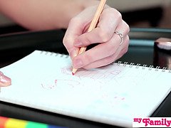 Blonde, Sucer une bite, Branlette thaïlandaise, Léchez, Orgasme, Pov, Rasée, Suçant