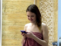 美女, バック, 彼女, Hd, 下着, オーガズム, 剃毛, ティーン