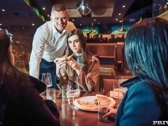 お尻, フェラチオ, 茶髪の, キス, なめる, 下着, ストッキング, ティーン