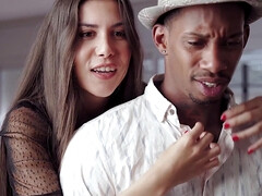 Lieveling, Pijpbeurt, Bruinharig, Sperma, Hondjeshouding, Hd, Natuurlijke tieten, Tiener